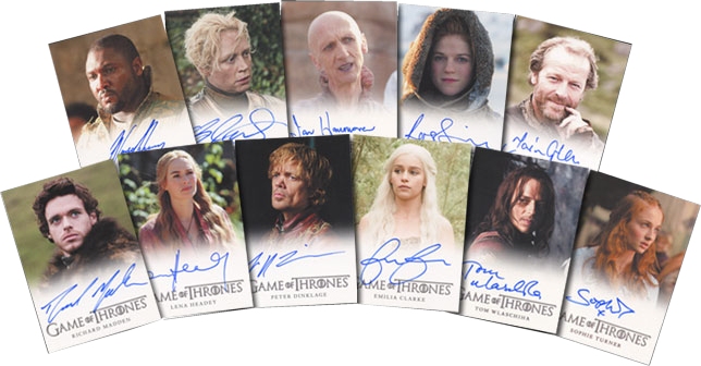 Game of Thrones Season 2 Autograph Cards