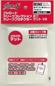Bushiroad Mini Matte Oversize Clear Sleeves Box [10 packs/BSLC-008/91.5mm x 64mm]