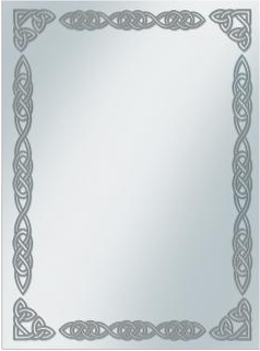 Ultra Pro Standard Size Deck Protector Silver Celtic Border Sleeve Covers [10 packs]