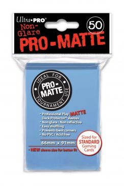 Ultra Pro Pro-Matte Standard Size Deck Protectors Box - Light Blue