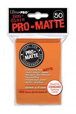 Ultra Pro Pro-Matte Standard Size Deck Protectors Box - Orange
