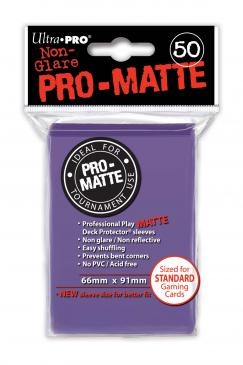 Ultra Pro Pro-Matte Standard Size Deck Protectors Box - Purple