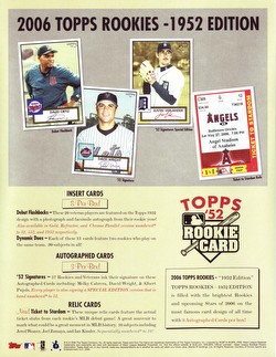 06 2006 Topps Rookies 1952 Edition Baseball Cards Box [Hobby]