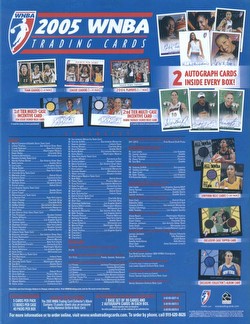 05 2005 Rittenhouse Archives WNBA Basketball Cards Box Case [12 boxes]
