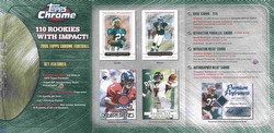 05 2005 Topps Chrome Football Cards Box Case [10 boxes]