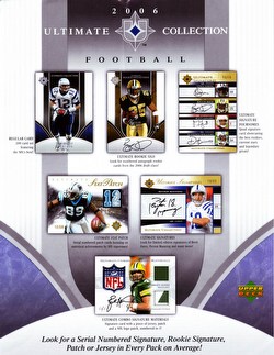 06 2006 Upper Deck Ultimate Collection Football Cards Box Case [4 boxes]