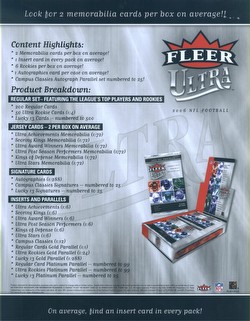 06 2006 Fleer Ultra Football Cards Box [Hobby]