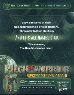 MechWarrior Collectible Miniatures Game [CMG]: Liao Incursion [12 boosters]