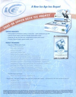 05/06 2005/2006 Upper Deck Ice Hockey Cards Box