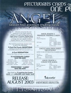 Angel Season 4 Trading Cards Box