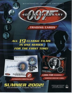 James Bond 40th Anniversary Trading Cards Box