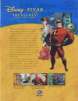 Disney Pixar Treasures Trading Cards Box