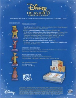 Disney Treasures Winnie The Pooh Trading Cards Box