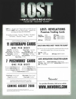 Lost: Revelations Trading Cards Box