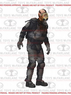 McFarlane Walking Dead TV Series 4 Riot Gear Gas Mask Zombie Figure