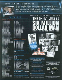 The Complete Six Million Dollar Man Seasons 1&2 Trading Cards Binder Case [4 binders]