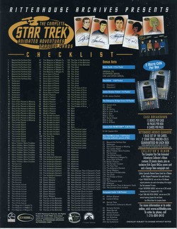 Star Trek Animated Adventures Trading Cards Box