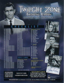 Twilight Zone Shadows & Substance Trading Cards Box