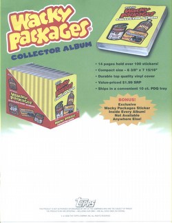 Wacky Packages All New Series 4 Stickers Binder Album Case [Topps/20 binders]