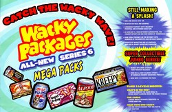 Wacky Packages All New Series 6 Stickers Box Case [Topps/Hobby/8 boxes]