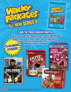 Wacky Packages All New Series 8 Stickers Case [2011/Hobby/8 boxes]
