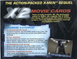 X-Men 2 Movie Trading Cards Box Case [Hobby/4 boxes]