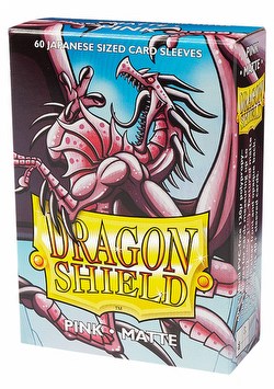 Dragon Shield Japanese (Yu-Gi-Oh Size) Card Sleeves Pack - Matte Pink [2 packs]