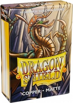 Dragon Shield Japanese (Yu-Gi-Oh Size) Card Sleeves - Matte Copper [5 Packs]