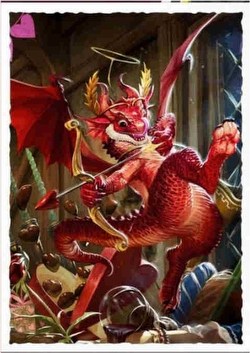 Dragon Shield Art Card Sleeves Display Box - Matte 2020 Valentine's Dragon