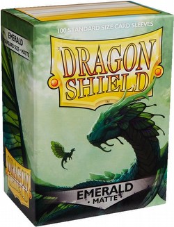 Dragon Shield Standard Size Card Game Sleeves - Matte Emerald [2 packs]