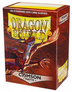 Dragon Shield Standard Size Card Game Sleeves Box - Matte Crimson