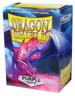 Dragon Shield Standard Size Card Game Sleeves Box - Matte Purple
