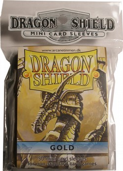 Dragon Shield Mini (Yu-Gi-Oh Size) Card Sleeves Box - Gold [10 packs]