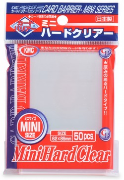 KMC Card Barrier Mini Series Yu-Gi-Oh Size Sleeves - Mini Hard Clear Case [30 packs]