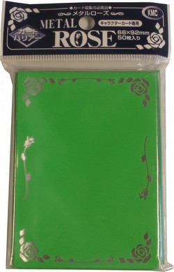 KMC Standard Size Metal Rose Sleeves - Green [10 packs]