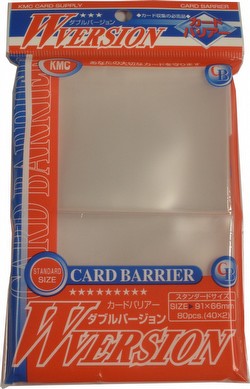 KMC Standard Size Sleeves - Clear Case [30 packs]