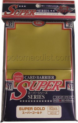 KMC Card Barrier Super Series Standard Size Sleeves - Super Gold [10 packs]