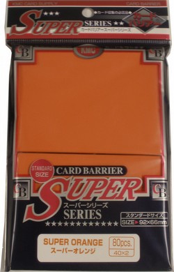 KMC Card Barrier Super Series Standard Size Sleeves - Super Orange [10 packs]