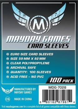Mayday Standard European Board Game Sleeves [10 Packs/59mm x 92mm]