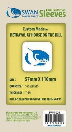 Swan Panasia Betrayal at the House on the Hill Premium Board Game Sleeves [10 Packs/57mm x 110mm]