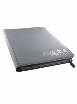 Ultimate Guard XenoSkin Grey 9-Pocket ZipFolio Case [12 ZipFolios]