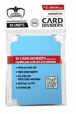 Ultimate Guard Light Blue Card Dividers [10 Packs]