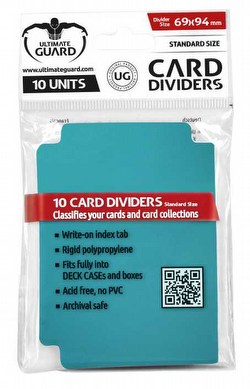 Ultimate Guard Petrol Blue Card Dividers [10 Packs]