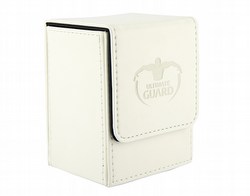 Ultimate Guard White Leatherette Flip Deck Case 80+ Carton [12 deck cases]