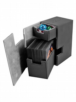 Ultimate Guard Black Flip 'n' Tray Deck Case 80+ Carton [12 deck cases]