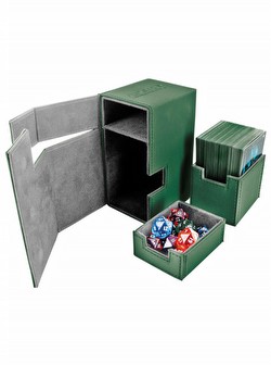 Ultimate Guard Green Flip 'n' Tray Deck Case 80+ Carton [12 deck cases]