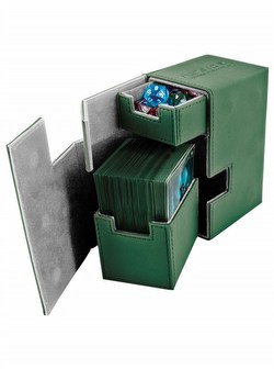 Ultimate Guard Green Flip 'n' Tray Deck Case 80+ Carton [12 deck cases]