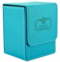 Ultimate Guard Blue Leatherette Flip Deck Case 100+