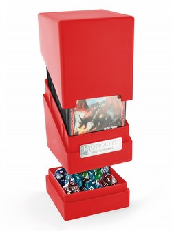 Ultimate Guard Red Monolith Deck Case 100+ Carton [24 deck cases]