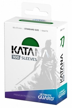 Ultimate Guard Katana Standard Size Green Sleeves Box [10 packs]